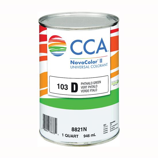 CCA NovoColor II Series 076.008821N.005 Universal Colorant, Phthalo Green, Liquid