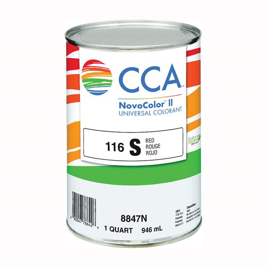 CCA NovoColor II Series 076.008847N.005 Universal Colorant, Fast Red, Liquid